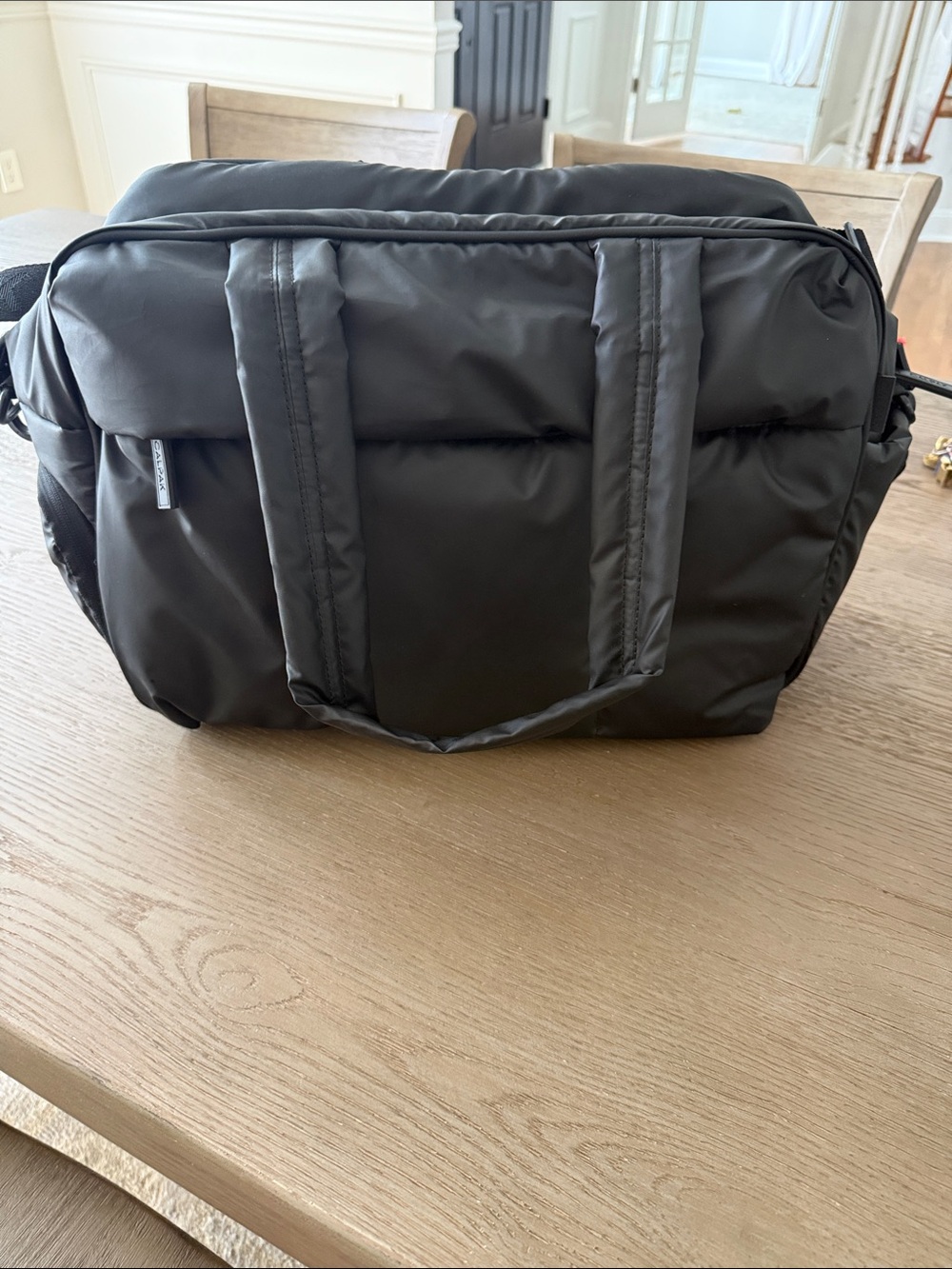 Calpak Luka Duffel Bag with Padded Nylon Exterior - Matte Black